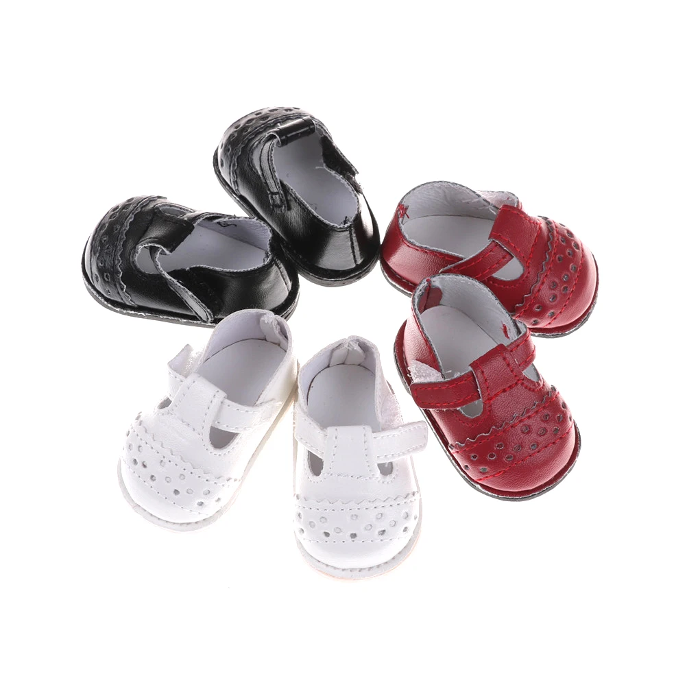 1 Pair fashion Doll Shoes Adorable Party Ankle Strap PU