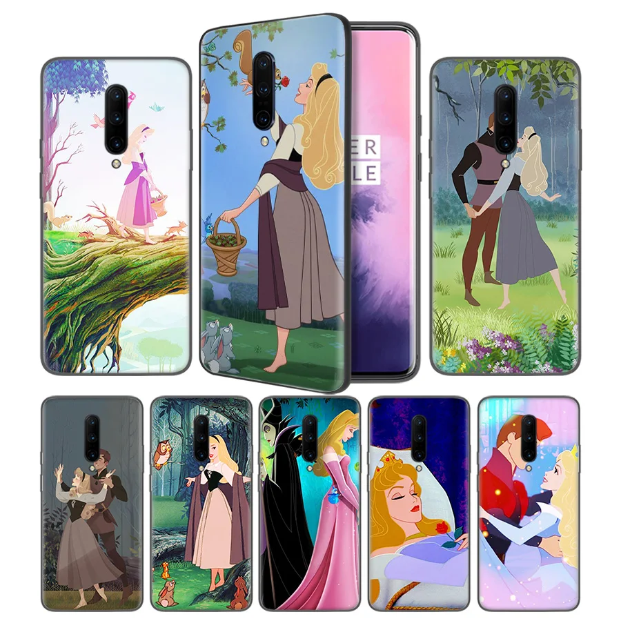 Sleeping Beauty Soft Black Silicone Case Cover for font b OnePlus b font 6 6T font