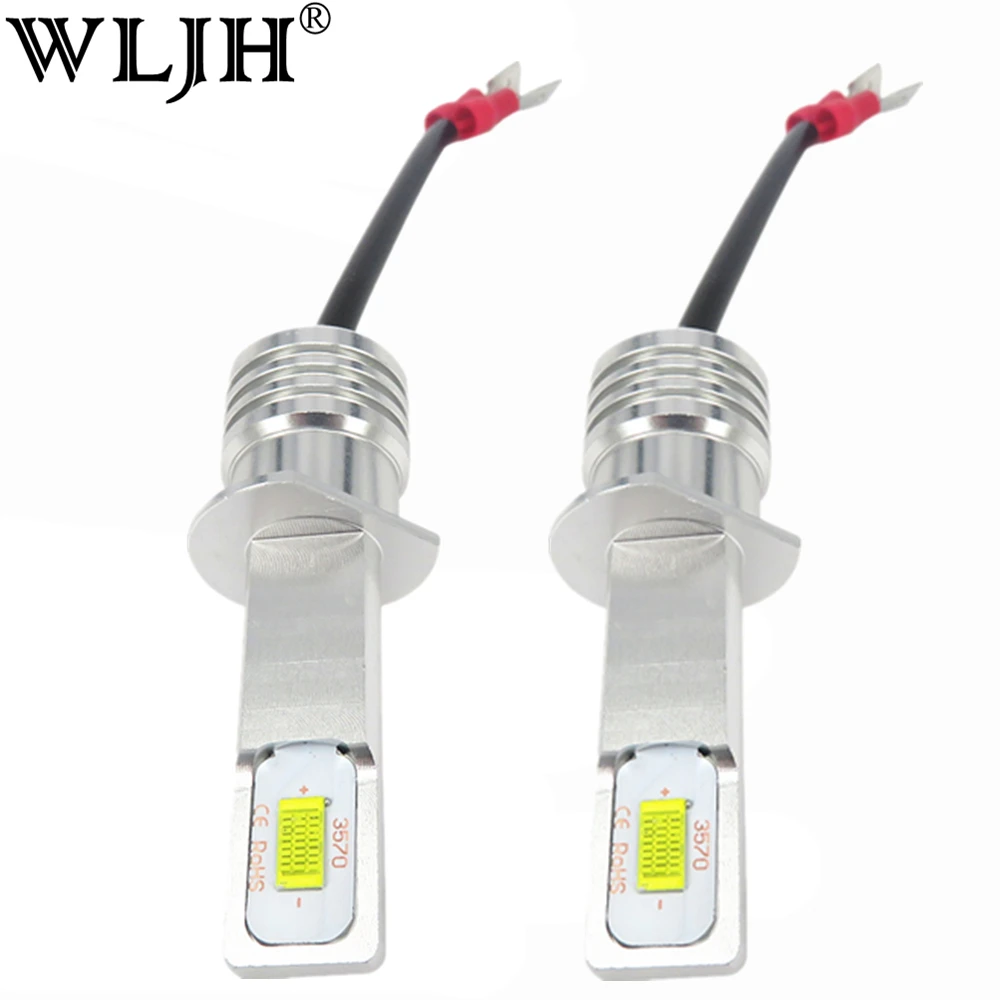 WLJH 2x Canbus Ошибок автомобиля светодиодный H1 свет 1000LM 72 Вт DRL Габаритные огни