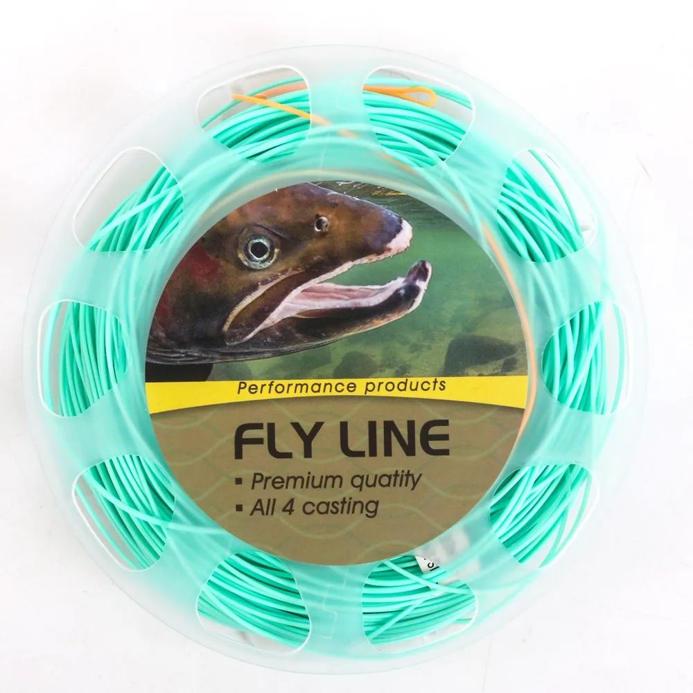 Maximumcatch 90FT Nymph Fly Fishing Line 2/3/4/5/6WT Вес вперед Fly Line с сварными петлями леска с катушкой и коробкой