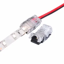 10pcs 2pin 3pin 4pin 5pin LED Strip Connector for Single RGB RGBW Color 3528 5050 5630 LED Strip to Wire Connection Terminals