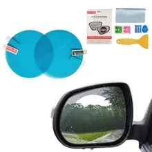 

2Pcs Car Anti Water Mist Film Anti Fog Rainproof Rearview Mirror Window Protective Film Waterproof Motorcycle Styling 2018 New