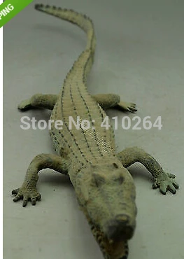 

Collectible Decorated Old Handwork Bronze Carved Big Lizard Statue discount 30%
