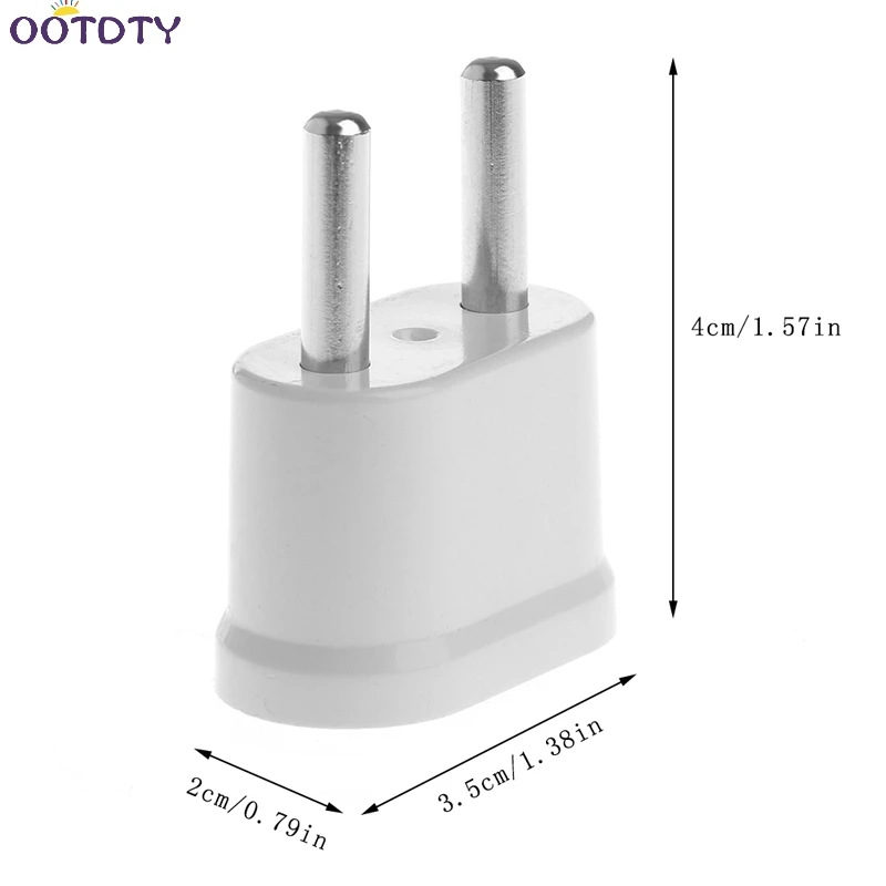 

US Female To EU Male AC Power Plug Converter Worldwide Travel Charger Adapter