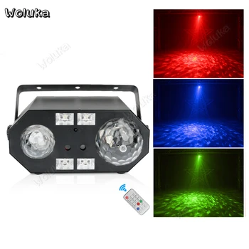 

5 in 1 water ripple strobe light colorful Laser light home bar rotating Flash laser spotlight room ktv CD50 W01