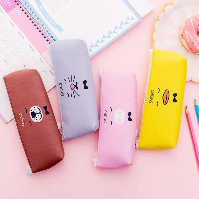 

Kawaii Animal PU Travel Zipper Cosmetic Bag Women Girls Storage Pouch Make Up Waterproof Wash Kit Makeup Bag Organizer Case