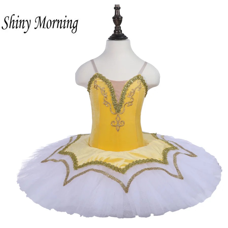 

classical professional ballet tutu skirt Adult classical ballet pancake tutus dress white swan lake ballet costumes white yello