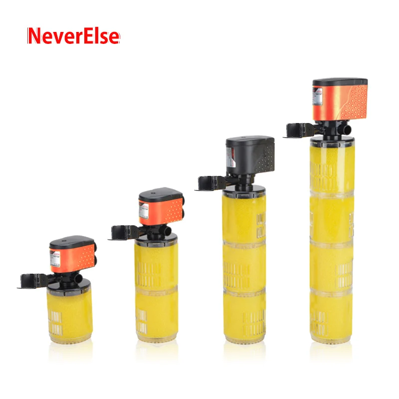 

Nozzle Aquarium Filter Pump 3in1 Filtration/Incease Air Oxygen/Water Circulation Internal Submersible For Fish Tank 12/18/25/35W