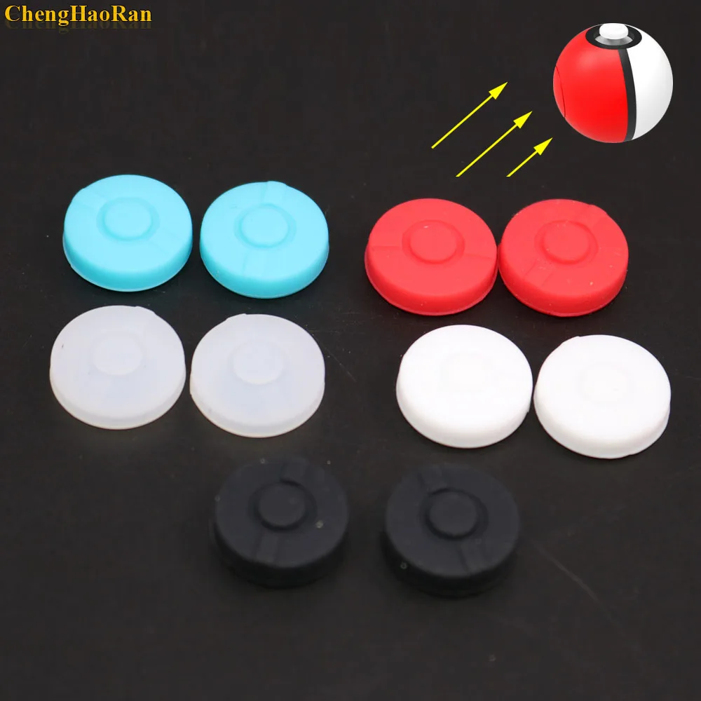 

2pcs Thumb Stick Grips Cap Thumbstick Joystick Cover Case For Nintend Switch NS Pokemon Poke ball Plus Pokeball Game Controller