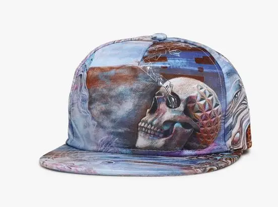 

1pcs/lot Printing Skull Punk Street Cotton Men Women Hat Hats Baseball Cap Hip Hop Snapback baseball cap