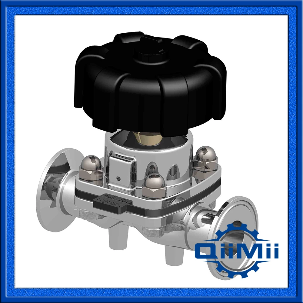 1.25" SS316L EPDM+PTFE Clamp diaphragm valve,manual diaphragm valve