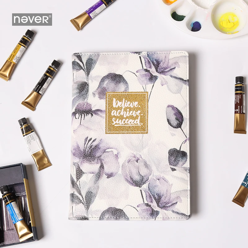 

Never Painting Plant Series Leather Cover A5 Notebook Notebook And Journals Note Book Blank Page School Student Gift Stationery