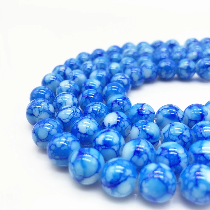 

Wholesale 6 8 10 mm Unmatched Glass Loose Spacer Charm Beads Pattern Making Bracelet Necklace Jewelry #01