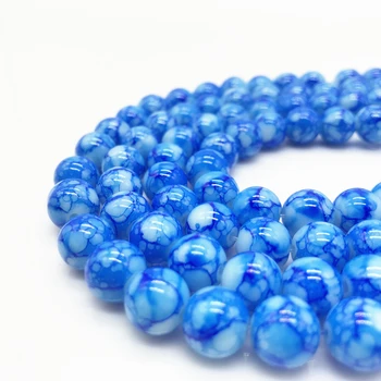 

Wholesale 6 8 10 mm Unmatched Glass Loose Spacer Charm Beads Pattern Making Bracelet Necklace Jewelry #01