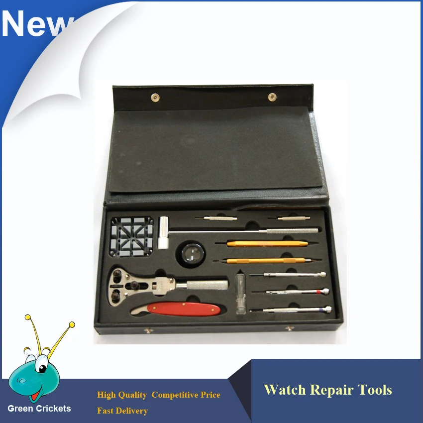 Latest Watch Repair Tools Kits Watch Opener Band Pin Remover Watchmaker Repairs Tools Set in Black
