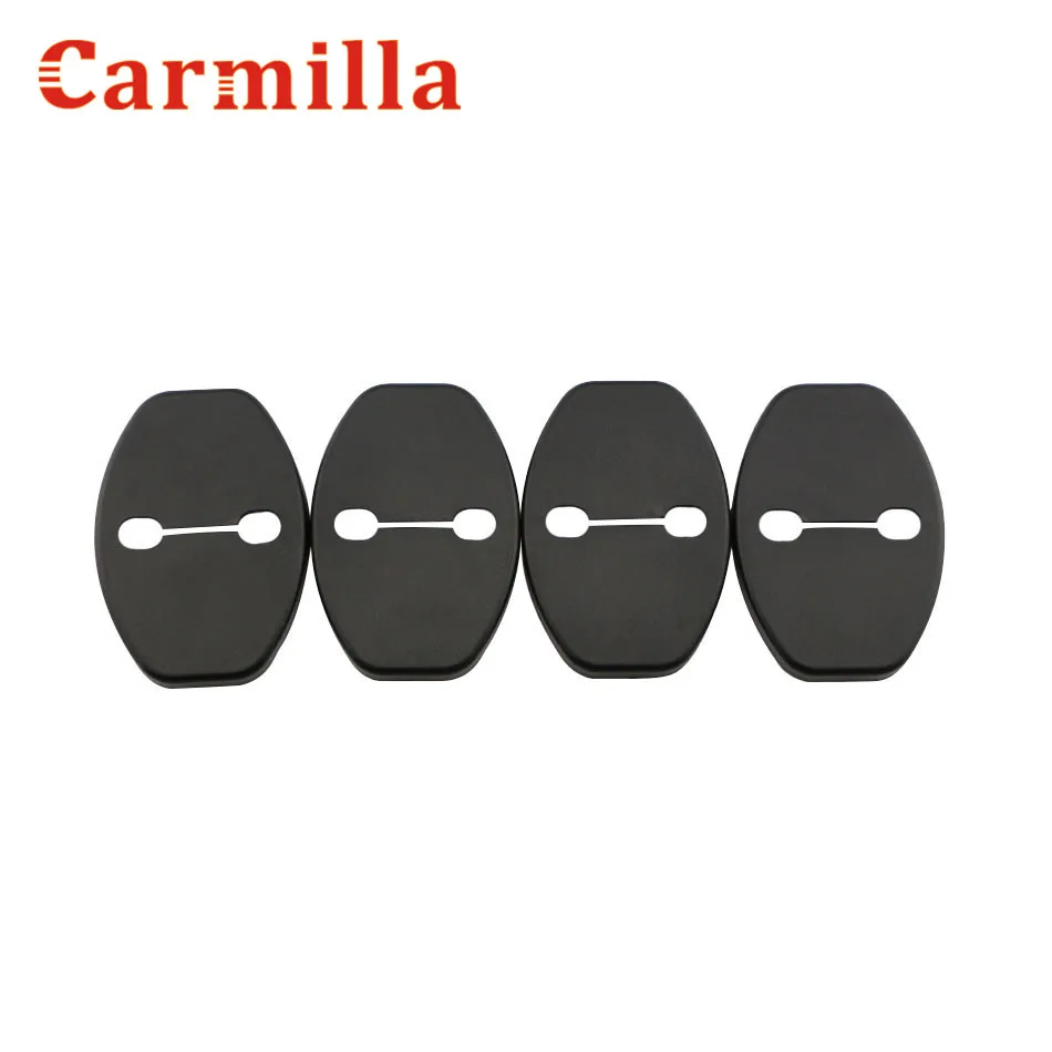 Carmilla 4 шт./компл. ABS черные автомобильные Чехлы защитный чехол на дверной замок для