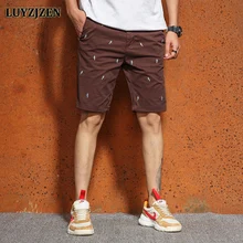 Модные армейские Шорты Cargo военные Для мужчин хлопок Повседневное с вышивкой в виде птицы, Короткие Носки с рисунком брюки бренд одежда летняя Homme F59