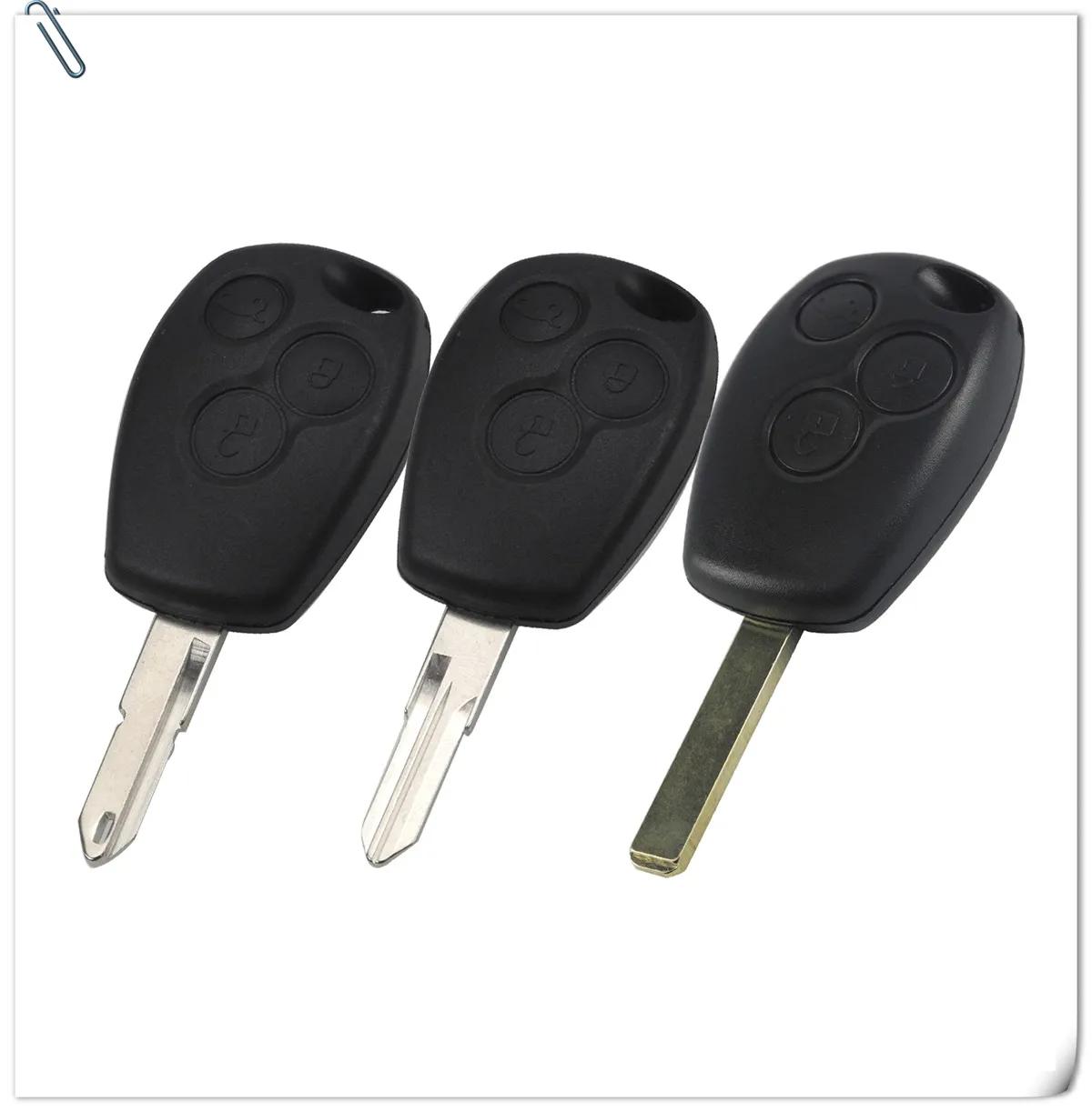 Keyforkess 10pcs 3 Tasto del Telecomando Chiave di VAC102 Borsette per Renault Duster Logan Fluence Clio Sandeo Master Vivaro Megane Fob caso - HTB1YFRDd.GF3KVjSZFvq6z nXXag