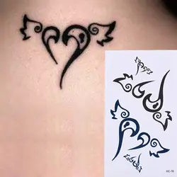 Небольшой свежий плечо груди милый цветок Tatto Сакура Водонепроницаемый временные татуировки наклейки женский стойких секс моделирование