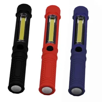 

High Quality COB LED Pocket Pen Light Inspection Work Light Magnetic Torch Flashlight W/ Clip