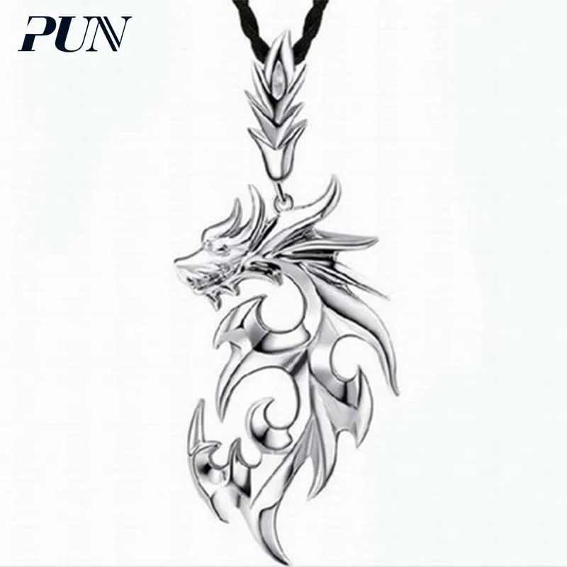 PUN eagle wings панк винтажное античное ожерелье Мужская цепочка из титана стальная