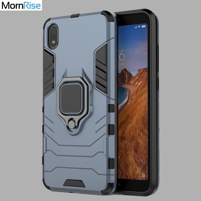 Комбинированный жесткий гибридный защитный чехол для Xiaomi Redmi 7A 7 с подставкой