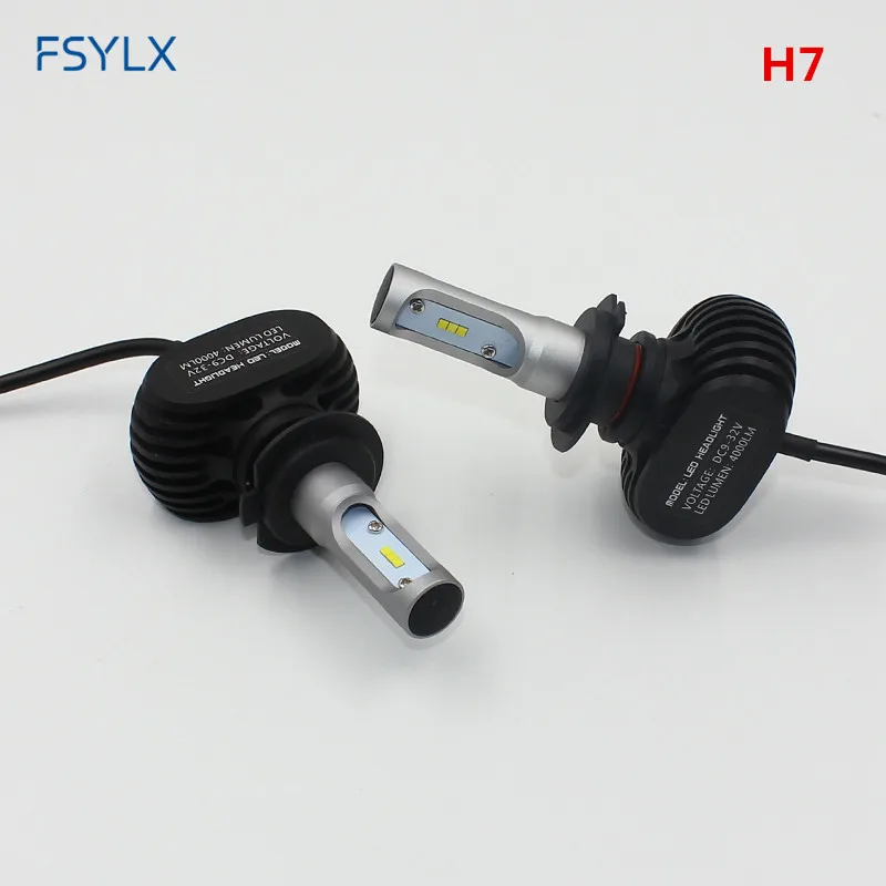 FSYLX 50 Вт 8000lm H16 5202 PSX24 PSX26 H1 H7 H8 H9 H11 Автомобильный светодиодный фары лампы H27 880 881 светодиодный фары лампы
