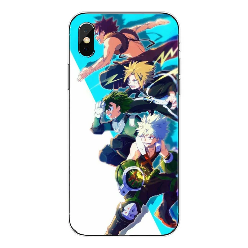 O meu Heroi Academy аниме Coque Telefone Da Tampa Do чехол для корпуса Para O iPhone Da Apple XS MAX XR X 8 Plus 7 alem de 5 6 Coque - Цвет: TPU