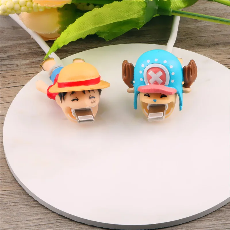 SIANCS Милая цельная кукла защита для кабеля "укус" chompers Chopper Luffy для iphone usb кабель мультфильм Органайзер winder