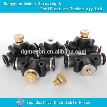 

Free shipment,100 pcs of 0.2mm fog nozzles with 1/4 pneumatic fittings