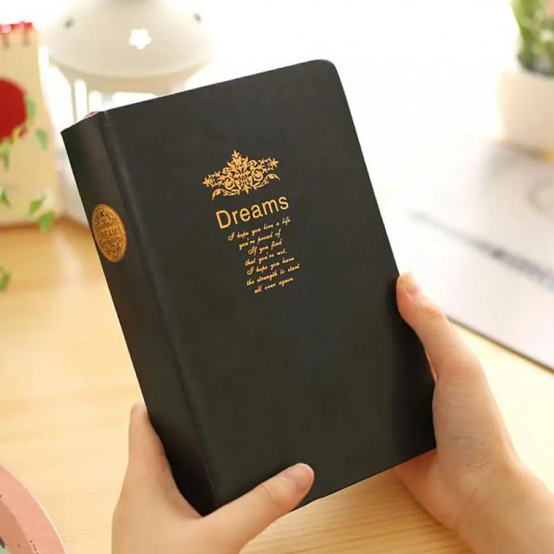Classic Vintage Thick Big Size Dream Notebook Notepad Pu Leather Bible