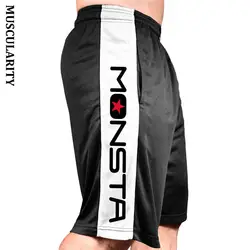 Мускулярность новые мужские шорты спортивные брюки для фитнеса короткие бегущие повседневные спортивные тренажеры для фитнеса мужские