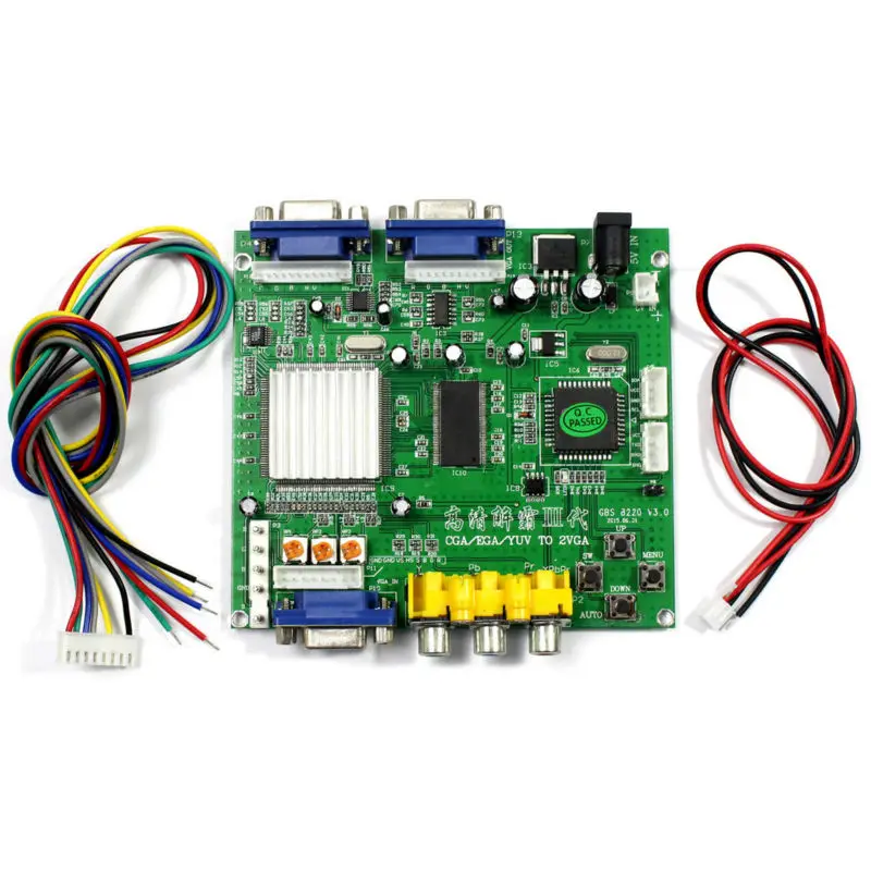 

CGA EGA YUV to VGA GAME Video Converter Board 2VGA Output GBS8220 Video Game