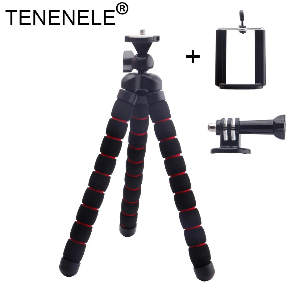 

TENENELE Sponge Flexible Octopus Tripod For Digital Compact DSLR Video Cameras Holding Tripod For Sony Nikon Canon Fuji Camera