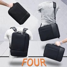 4в1 рюкзак с защитой от кражи мужской деловой рюкзак для путешествий водонепроницаемый USB зарядное устройство рюкзаки сумка на плечо Mochila черный рюкзак