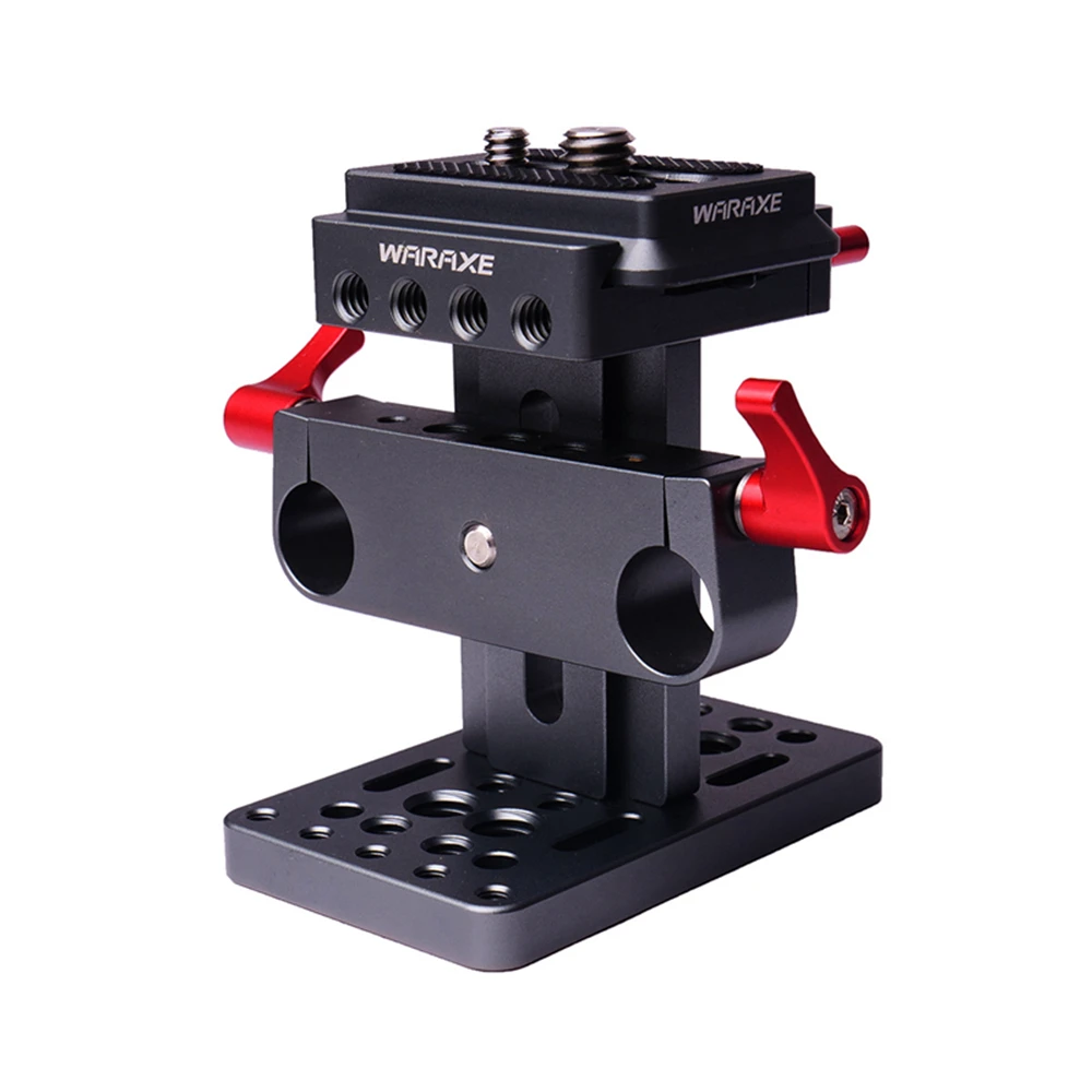 

WARAXE 15mm Rail Support System Baseplate (Arca Standard Swiss) for Sony A7 A6500 For Panasonic GH5 GH4 Camera cage