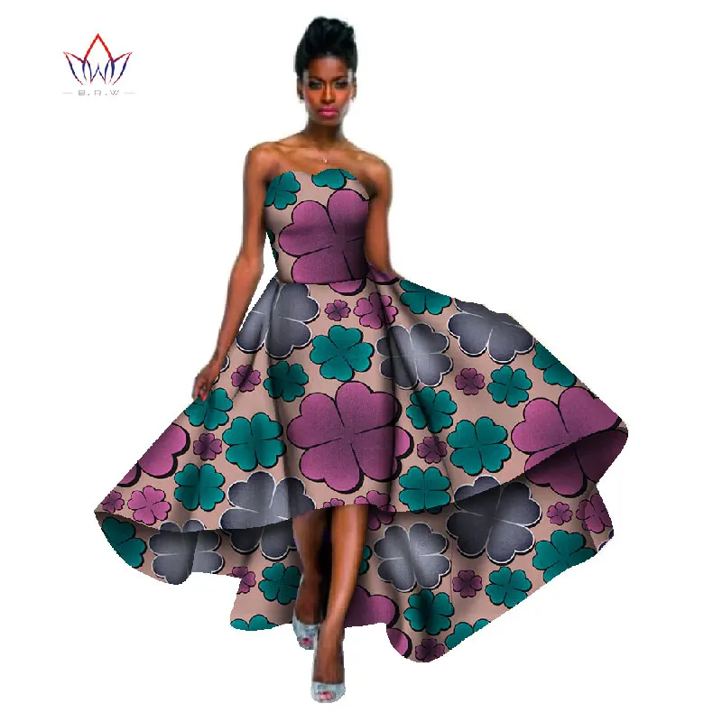 

African Dresses for Women NEW 2019 Fashion Design Bazin Riche Plus Size 6xl Africa Sexy Long Dress For Women WY598