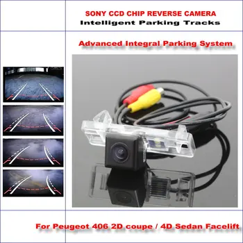 

Rear Reverse Camera For Peugeot 406 2D coupe / 4D Sedan Facelift / HD 860 * 576 Pixels 580 TV Lines Intelligent Parking Tracks