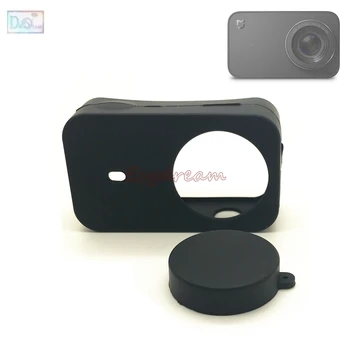 

Silicone Rubber Case Housing Cover + Lens Cap for Xiaomi Mi Mijia Mini Sport Action Camera Accessories FPV