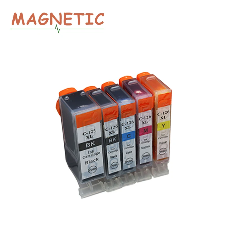 5 шт. для Canon PGI125 CLI126 чернильный картридж принтера принтерам PIXMA IP4810 IP4910 IX6510 MG5210 MG5310