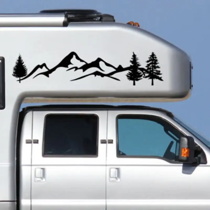 Для внедорожников RV Camper Offroad 1 шт. 100 см черный/белый дерево горный автомобиль
