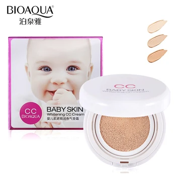 

BIOAQUA Brand Air Cushion BB CC Cream Baby Skin Liquid Foundation Concealer VE Hyaluronic Acid Moisturizer Primer Base Makeup