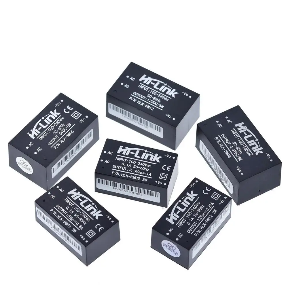 HLK-PM01 HLK-PM03 HLK-PM12 AC-DC 220V 5 V/3,3 V/12 V Мини модуля питания, интеллигентая(ый) бытовой выключатель питания модуль