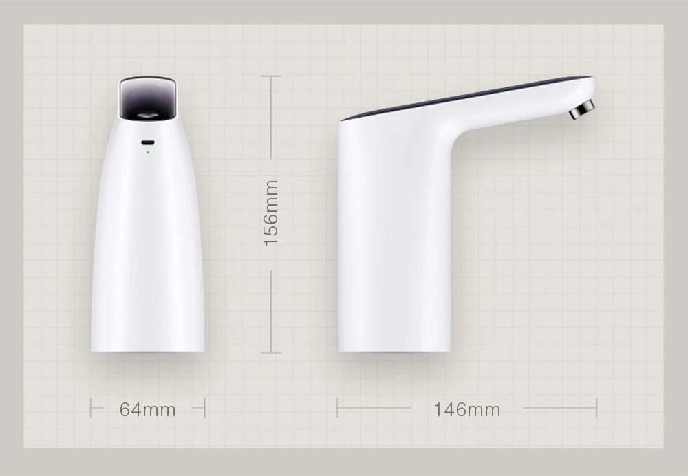 Портативный мини Сенсорный Тип беспроводной Перезаряжаемый Электрический дозатор ABS пластиковый корпус насос для питьевой воды с usb-кабелем#3