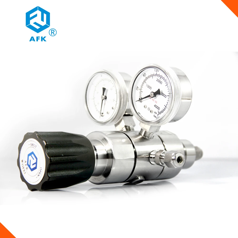 

R31 1/4"NPTF two-stage structure SS316L hydrogen gas pressure reducer in stock