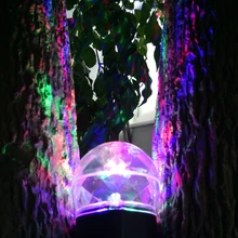 Kaleidoscope Spotlight Rotating Led Light 2 Colors Switchable Light Show Led Magical Ball Light Waterproof for Home,color/white