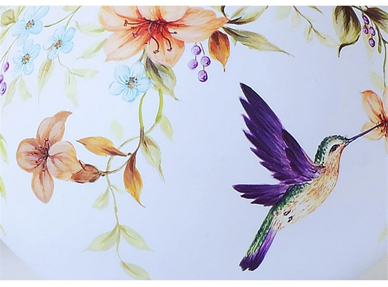 Tecido de Cerâmica Chinês Arte Candeeiro Mesa Estudo Sala Estar Quarto Lâmpada Cabeceira Casa Deco Rural Simples Porcelana Luzes 15 deco rural simples lâmpada porcelana luzes