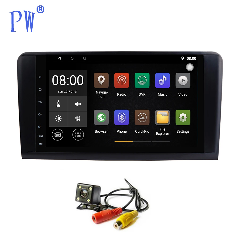 Android 7,1/8,0 Автомагнитола gps Navi Стерео для Mercedes Benz ML W164 ML300 GL X164 GL320 350 420 450 500 W251 280 головное устройство Navig