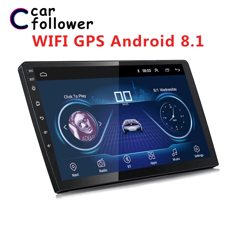 2 Din Android 8 1 автомобильный мультимедийный плеер 9 дюймов или 10 Bluetooth FM Wifi