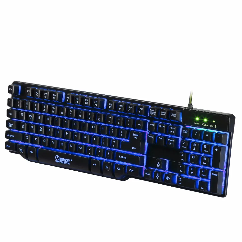 Mechanical Keyboard Gaming Wired Backlit Keyboard LED Backlight Keycap For Gamer Computer Laptop
